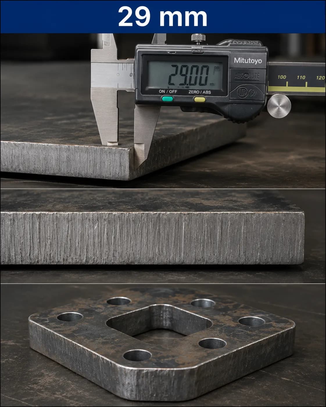 Kalın kesitli çelik levha kesimi